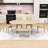 6-Piece Wooden Oval Dining Table Set-1552688289