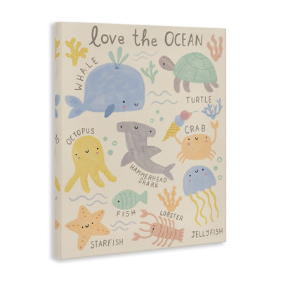"Love the Ocean Creatures", art mural par Lisa Barlow