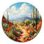 Mariolino - art floral rond en métal-109734652