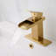 Robinet pour salle de bain à poignée simple à arc simple avec drain et bonde Waterfall-87342356