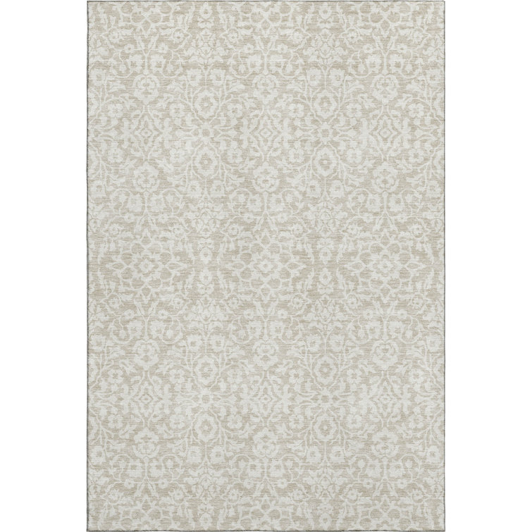 Premium Machine Washable Prisco Beige Rug