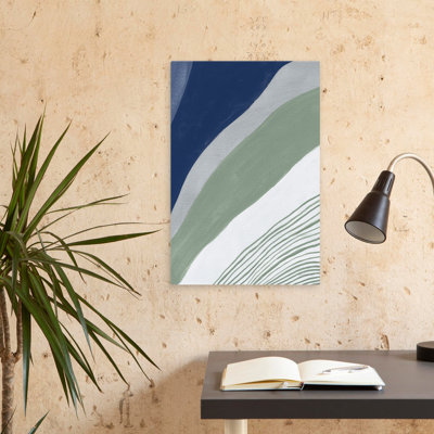 Abstrait et bleu, bleu, vert, art abstrait IV