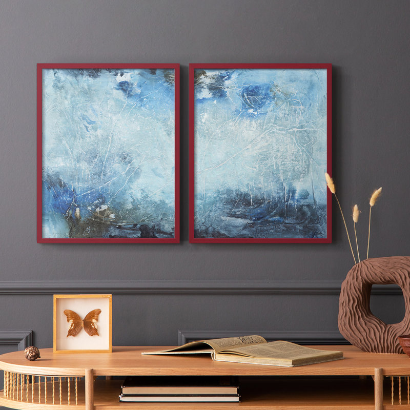 Coastal Seas III - reproduction encadrée de qualité supérieure - prête à être accrochée - aucun clou requis - aucun clou requis