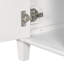 Meuble-lavabo blanc 36 po avec quatre tiroirs à fermeture douce et une tablette réglable