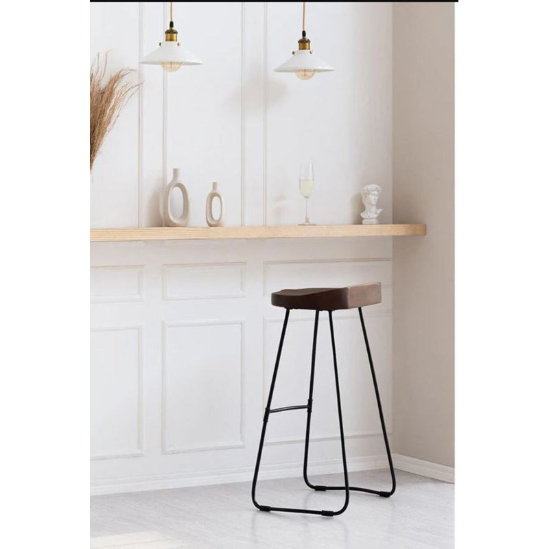 Tabouret de comptoir Safari, Brun