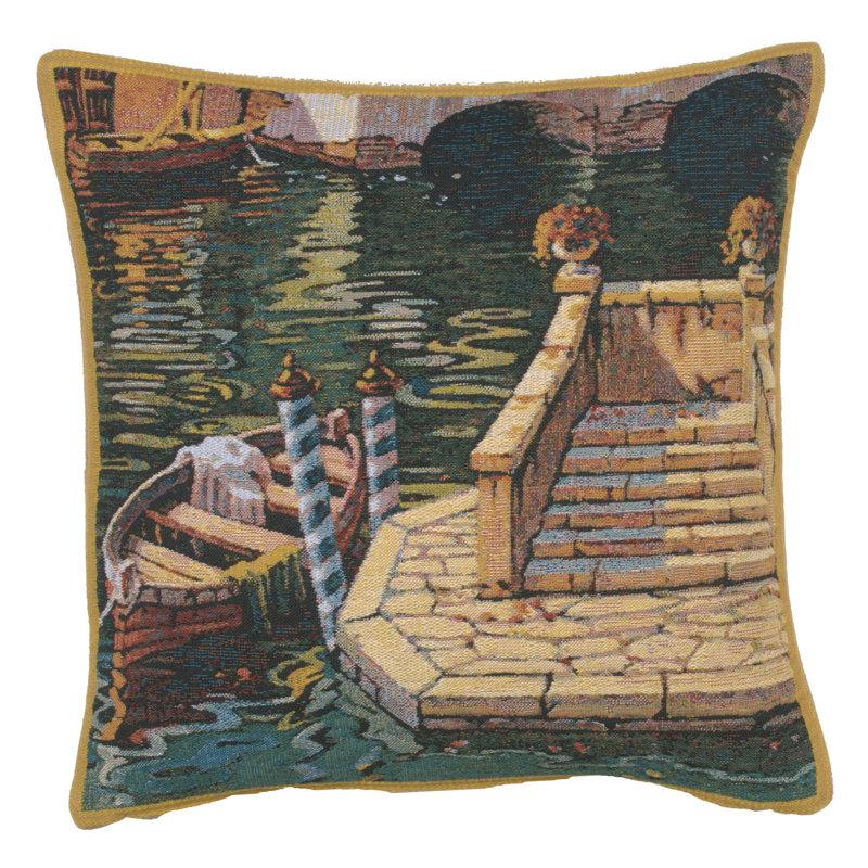 Landscape Cotton Blend Pillow Cover