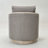 30" Wide Polyester Upholstered Swivel Barrel Chair With Wood Base-543202879