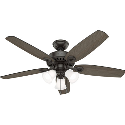Ventilateur de plafond standard à 5 pales 52 "Builder Energy Star® avec lumières et chaîne de traction Builder