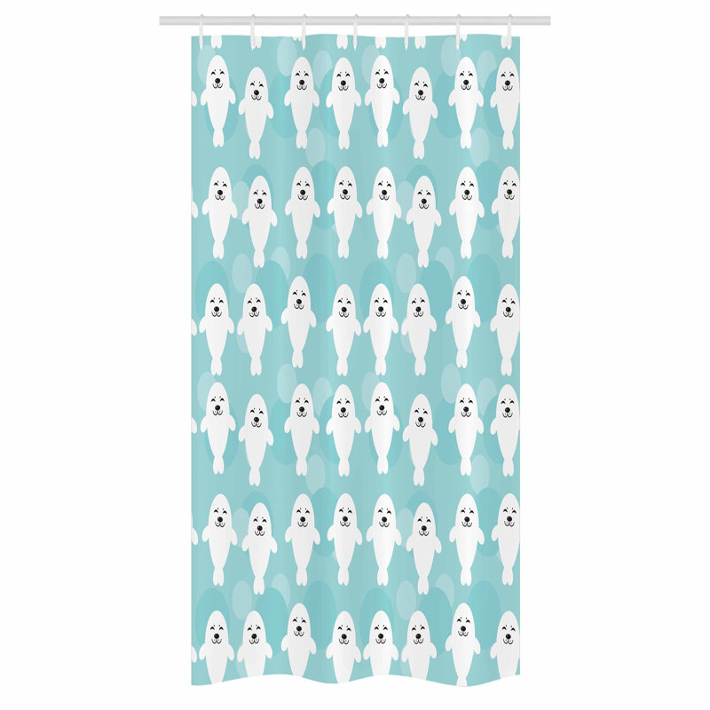 Shower Curtain with Hooks Included, 72"H x 36"W