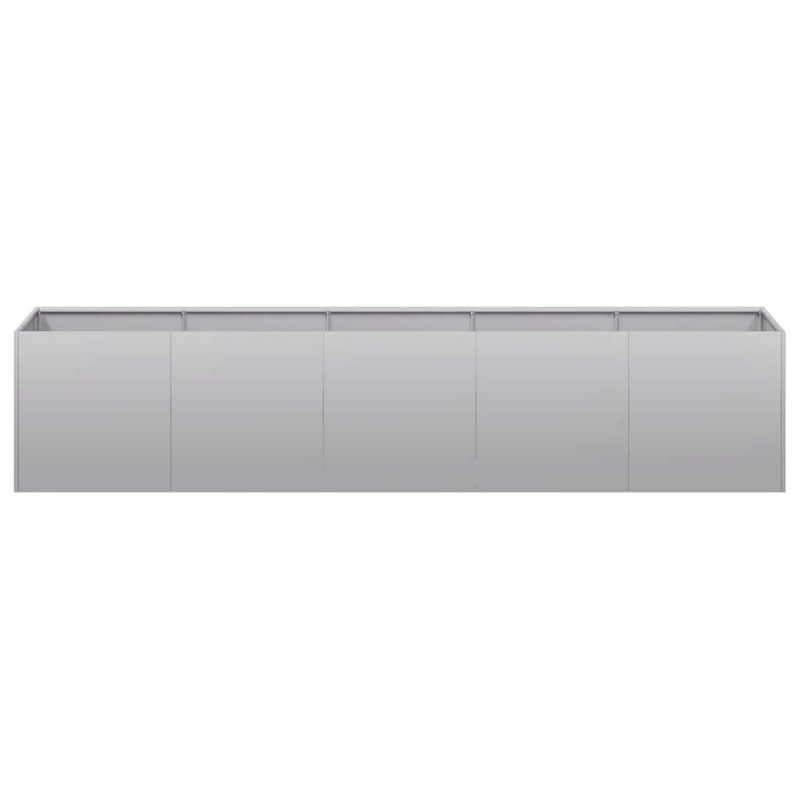 Metal Planter Box, 15.75" H x 78.74" W x 15.75" D, Gray