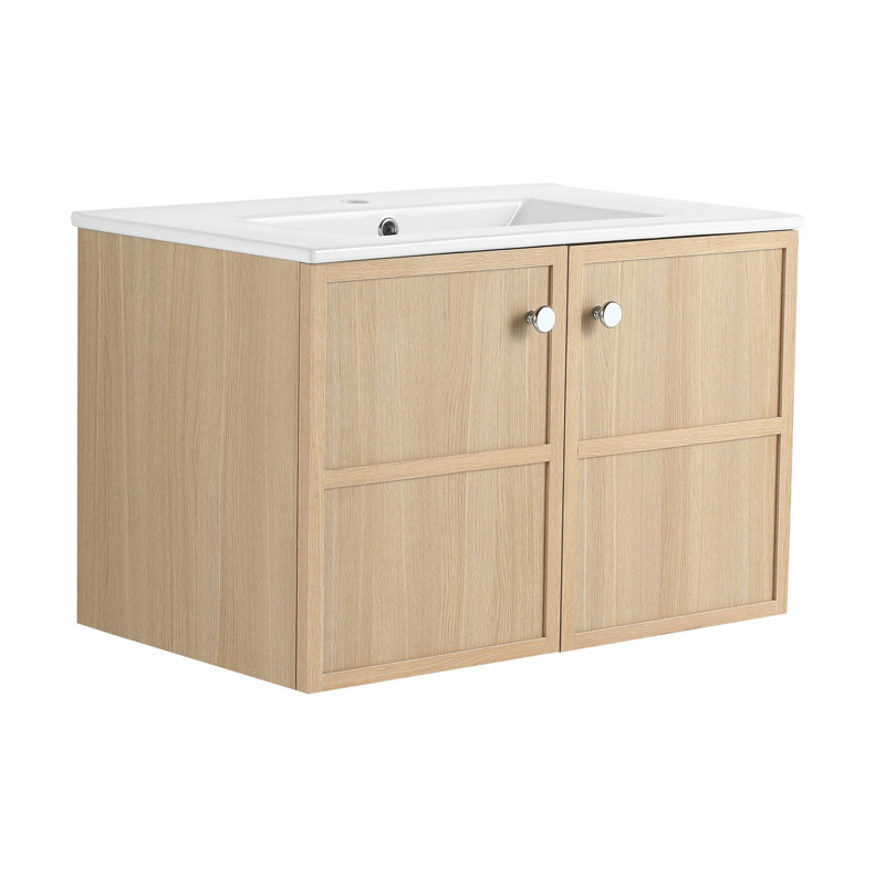 Wall-Mounted Bathroom Vanity whit Ceramic Sink