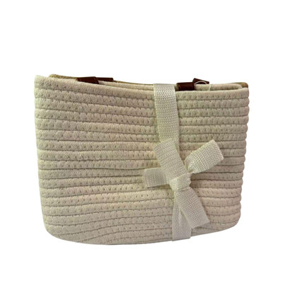 Panier à linge en tissu avec poignées