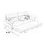 Canapé-lit causeuse 100% polyester beige