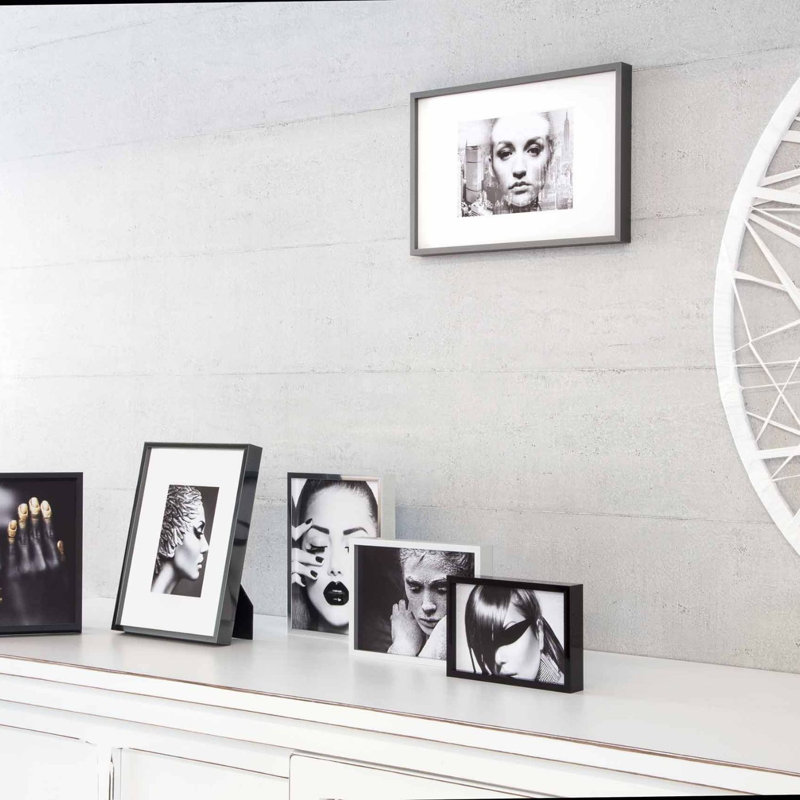 nielsen Alpha Aluminium Picture Frame, 10cm W x 15cm H, White Oak