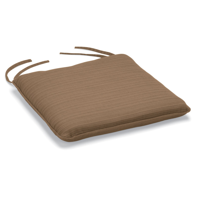Islay Sunbrella® Seat Cushion, Dupione Walnut, 2.5" H x 19.5" W x 17.5" D