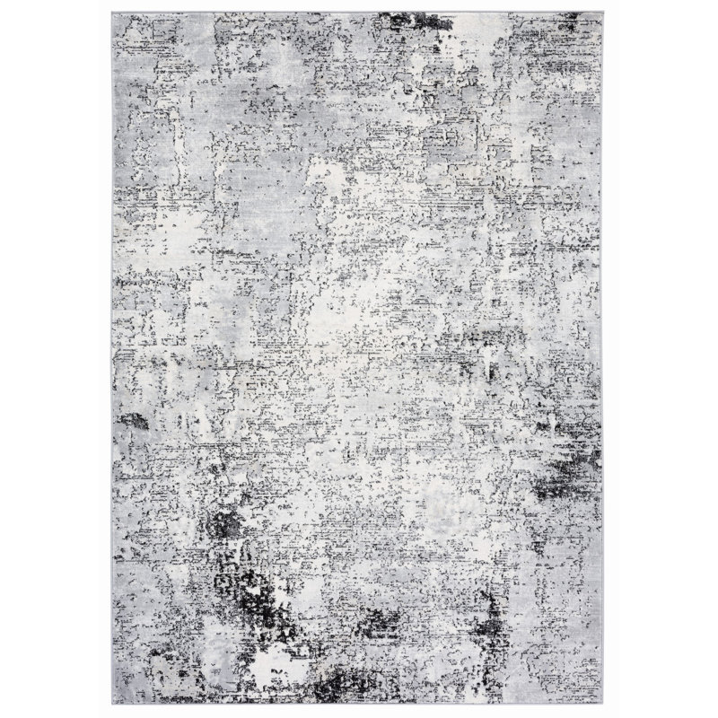 Liselore 100 Performance Abstract Rug, Rectangle 4' x 6'
