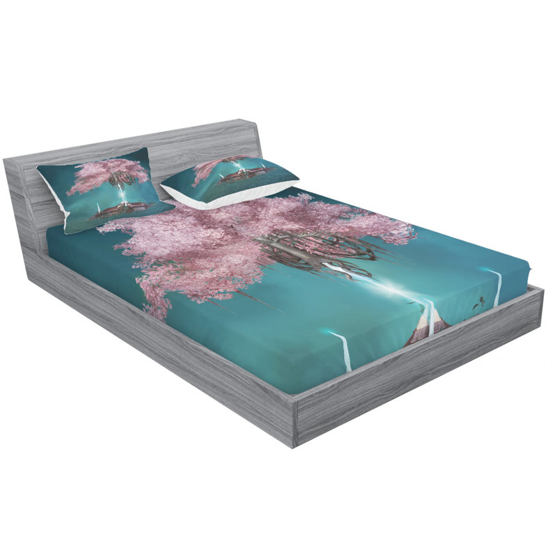Microfiber Sheet Set, Queen Sheet Set with Fitted Sheet