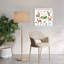 Art alpin, forêt de cerf, art rustique traditionnel, impression de fleur de cerf, art mural-1994623275
