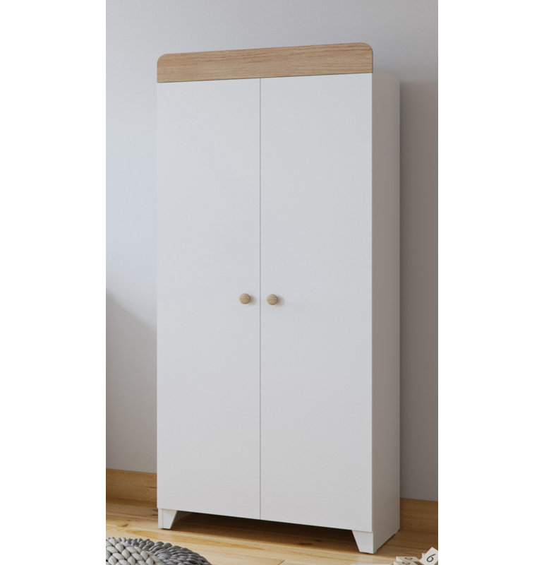 Classic Wardrobe, White/Oak