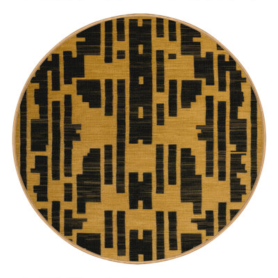 Machine Washable Trellis Brown Area Rug