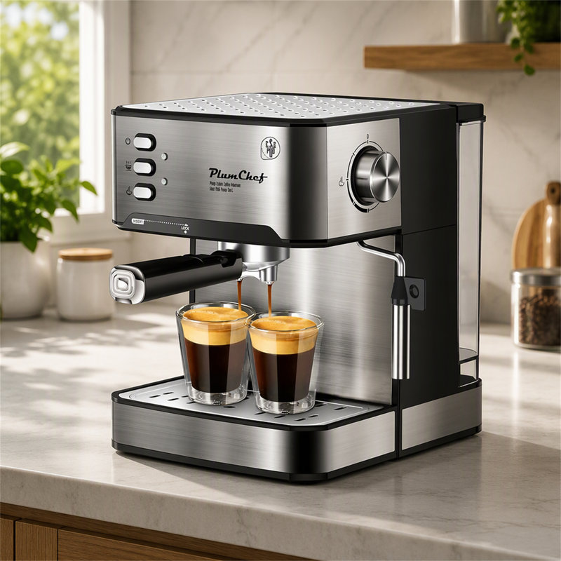 Machine à espresso avec mousseur à lait et compatibilité avec les dosettes ESE