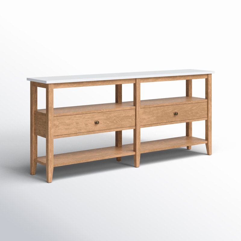 Leighton 72'' Stone Top Console Table