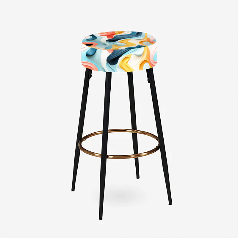 Modern Modern Eclectic Verve - Ensemble de 2 tabourets de bar éclectiques