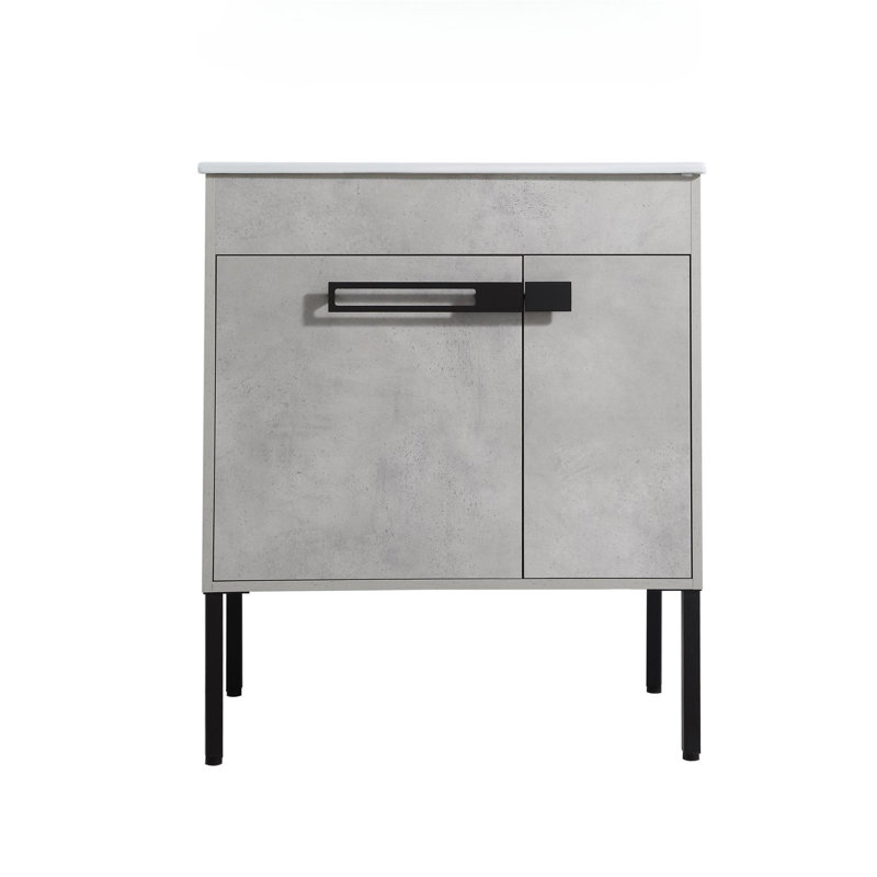 Meuble-lavabo de 30 po avec lavabo, meuble-lavabo sur pied ou flottant optionnel