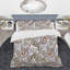 Green/Grey Microfiber Duvet Cover Set-1376915503