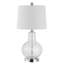 Lampe de table argent 24 po