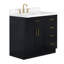 Meuble-lavabo simple en bois massif 36 po Tidworth avec plateau en quartz Carrara de 1,5 po-1757646015-1763275039-1763275034