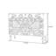 Commode vintage en bois peint paon