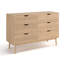 Commode double l 47,25 po à 6 tiroirs Indra-184123525