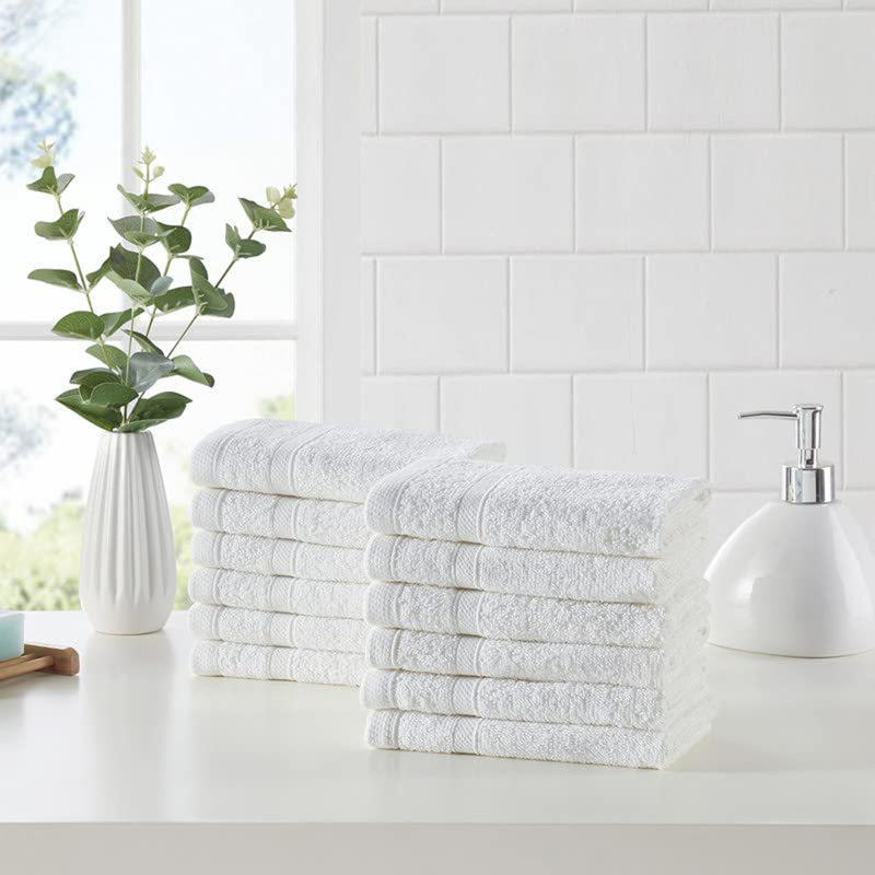 Cotton Washcloth, White