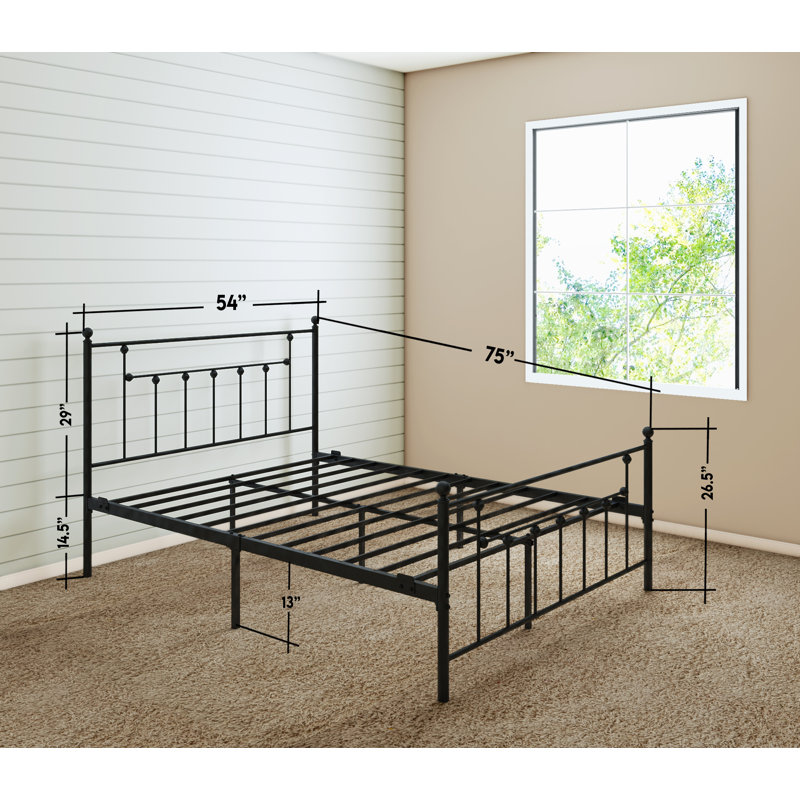 Daviney Metal Open-Frame Bed, Full