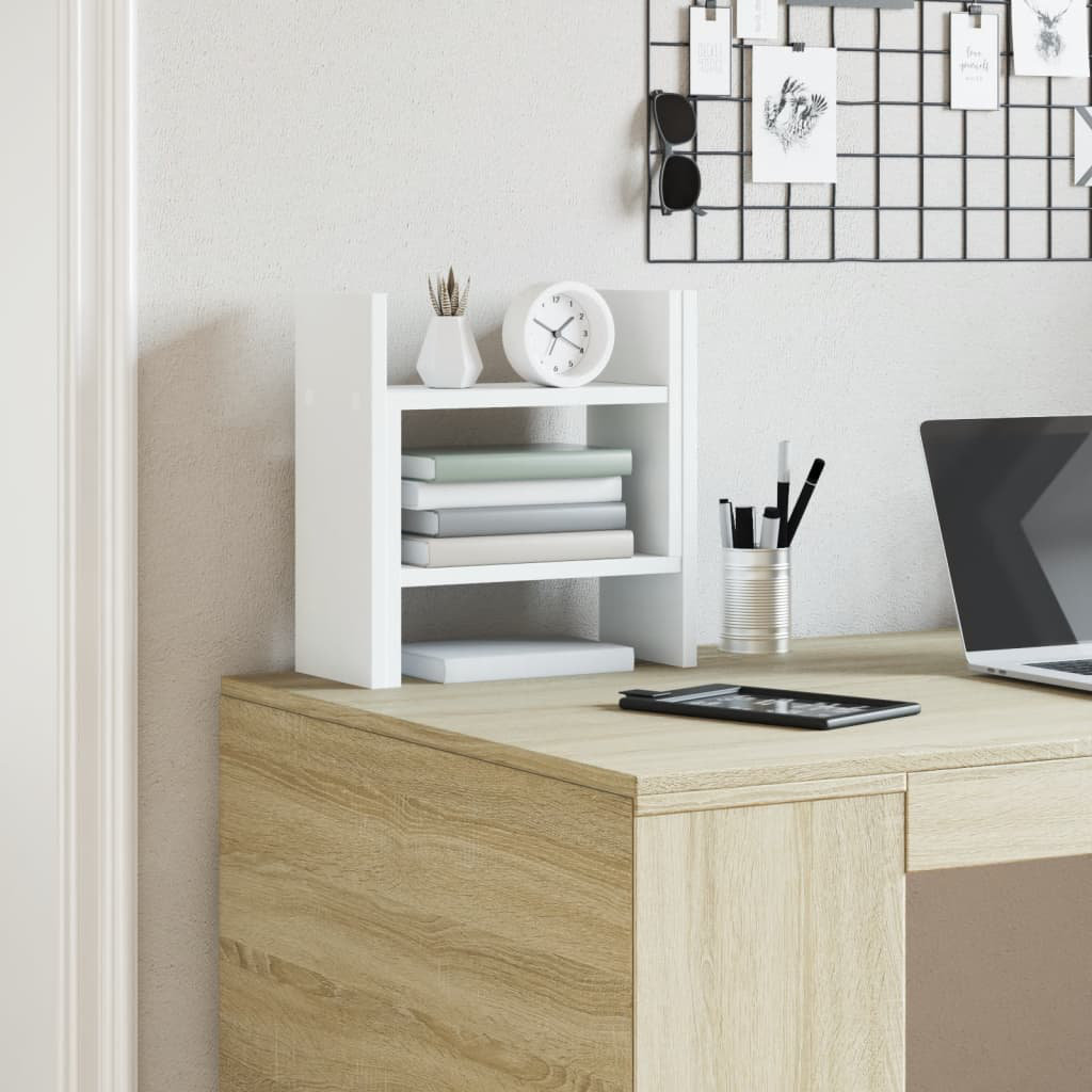 Maison Exclusive - Organisateur de bureau blanc 36x26x29,5 cm bois d