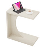 Heikki C Shaped End Tables, Under Couch Table, Side Table for Sofa