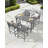 5-Piece HDPE Patio Bar Set, Rectangular Bar Height Table And 4 Adirondack Bar Chairs, All-Season Outdoor Bar Stools Set, Outdoor Bar Table And Chairs Set For Outside, Balcony, Deck-2044217677