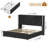 Sturminster Velvet Wingback Upholstered LED Light 2 Drawer Storage Bed-1878212720-1877972653
