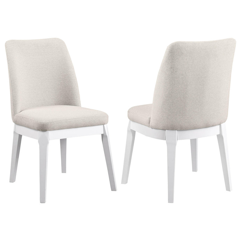 Ensemble de 2 chaises d'appoint Bonilla, Beige