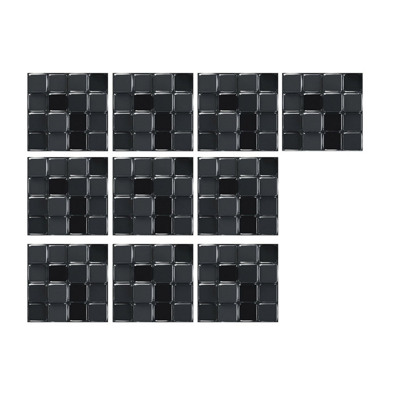 10 pièces de carreaux de cristal autocollants muraux auto-adhésifs