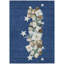 Tapis bleu marine lavable à la machine intérieur / extérieur Xhevrie-375739402