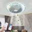 Ventilateur de plafond sans lame en cristal, ventilateur de plafond avec télécommande pour lumières, ventilateur de plafond à profil bas-98781949