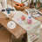 Easter Table Runner Decorations Plaid Ear Spring Bunny Rabbit Decor Linen Spring Easter Decorations For Kitchen Dining Indoor Outdoor Home Party Table Decor