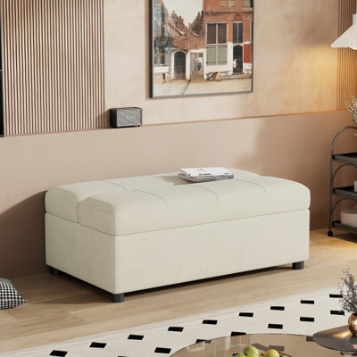 Lit simple escamotable avec repose-pieds et lit d'invité convertible avec matelas