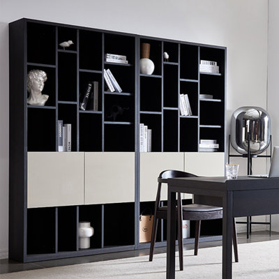 Italian style light luxury bookcase
