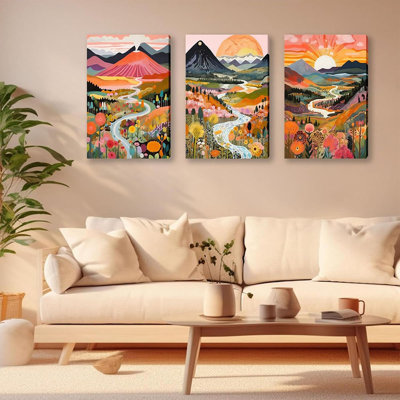 3 Piece Wrapped Canvas Print