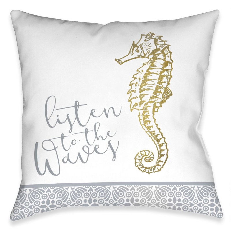 Coussin extérieur Azure Coastal Waves