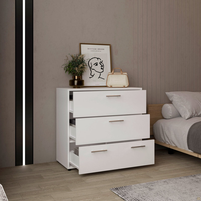 Commode, 4 tiroirs, 4 pieds