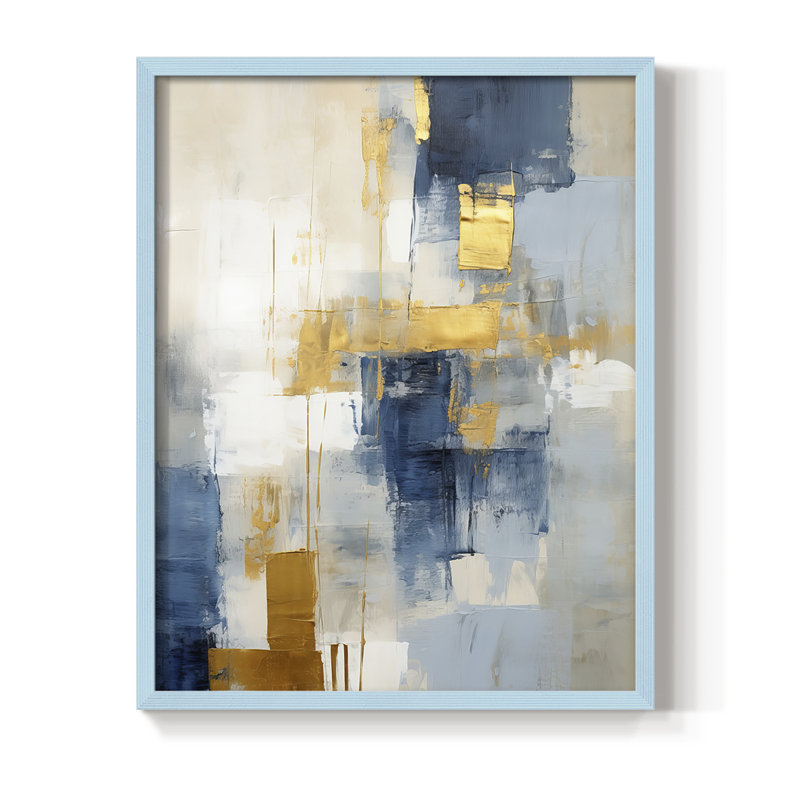 Série ABSTRACT Dxxxx - reproduction encadrée de qualité supérieure - prête à être accrochée - aucun clou requis